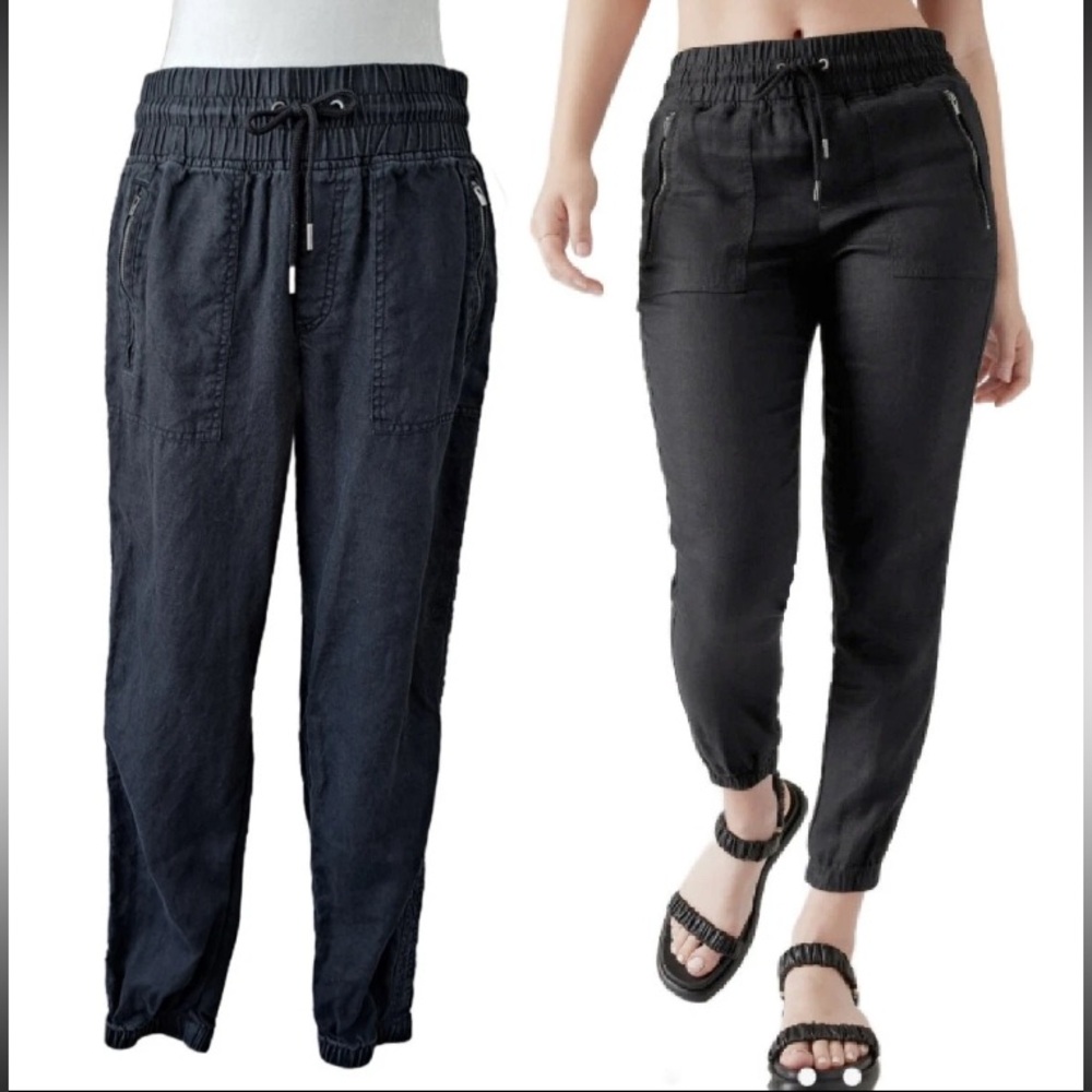 Athleta Women's Black Cabo Linen Jogger